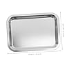 BESTOYARD Roasting Tray Sturdy Stainless Steel Baking Pan for Versatile Serving Bbq Outdoor Use Design for Long Term Durability and Resistance #1