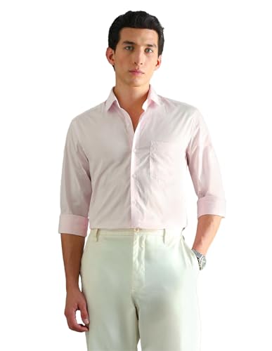 Image of Arrow Slim Fit Mens Formal Shirt - 100% Cotton, Breathable & Comfortable, Full Sleeves Shirts for Men