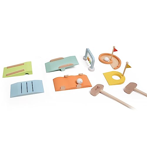 Classic World Mini-Golf Set aus Holz 11 Teile - Holzspielzeug für Kinder...