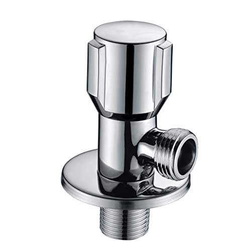 FOYTOKI Stainless Steel Angle Valves Thickened Hot Cold Water Shut Off Valve for Kitchen Bathroom Toilets