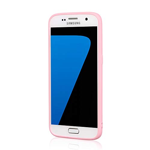 Technext020 Galaxy S7 Pink Case, Galaxy S7 Case Silicone Protective Back Cover Slim Fit Samsung Galaxy S7 Bumper #TOP3