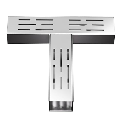 Kit de drenaje de acero inoxidable, canales de drenaje for exteriores y rejilla for jardín, acera, estacionamiento, baño, Patio y terraza(100 * 30mm)