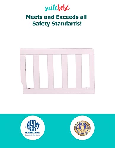 Image of Suite Bebe Palmer Toddler Guard Rail, Pastel Pink