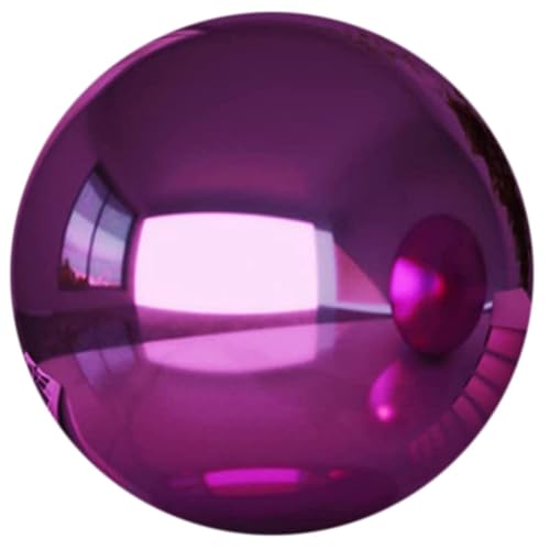 YARNOW Outdoor Gazing Globe 12in Stainless Steel Mirror Ball Garden Decor Reflective Sphere