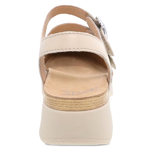 Image of Dansko Rissa Closed Toe Sandal for Women - Unique and Stylish Shoe with Recycled Textile Linings and Leather Uppers - All-Day Legendary Comfort