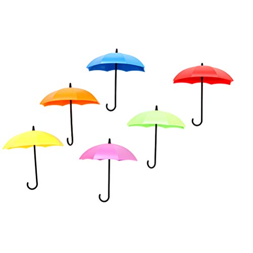 TOPBATHY 12Pcs Titular de La Llave Paraguas Colorido Estante de Pared Colgante...