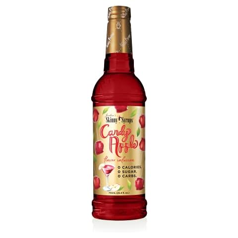 Jordan's Skinny Mixes Sugar Free Candy Apple Syrup - 0 Calories 0 Sugar 0 Carbs - Gluten Free, Keto Friendly, Made in the USA Cover