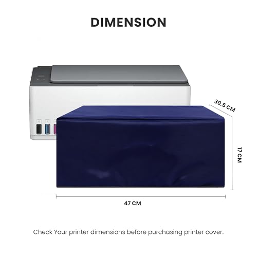 Image of Alifiya Dust Proof Washable Printer Cover for HP Smart Tank 581 / 525 / 520 / 521 / 523 All-in-One Color - Blue