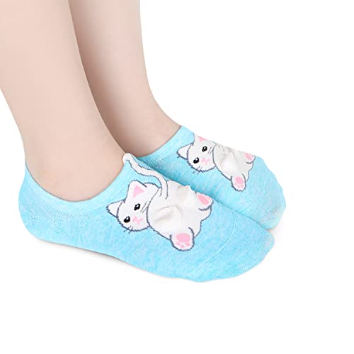 Image of Benefeet Sox Funny No Show Socks Womens Girls Fun Animals Novelty Low Cut Socks Cute Crazy Sock Non Slip Christmas Gifts