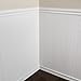 Plastpro Accent Wall Panels - Reversible PVC Wall Panels for Interior Wall Decor, Easy to Install Wainscoting Panels for Wall Home Decor - Home Improvement White PVC Panels (White, 8 Foot Trim kit)