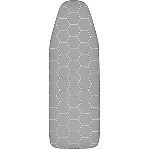 arteneur Ironing Board Cover 110 X 30 cm - Made in Germany Iron Board Cover For Steam Iron - Easy Fit Multiple Sizes - Grey With Elastic Drawstring, Aluminum Coating, Vapour Permeable, Heat Reflective Cover