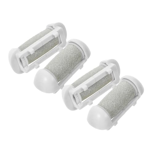 NULYLU 4 Piezas Accesorios para amoladoras de pie rodillo eléctrico para limas de pies removedor de piel muerta para el cuerpo removedor de callos para limas de pies el plastico Grey