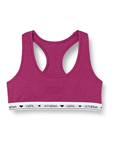 Girl by Athena Coton Ultra Doux Q938 Soutien-Gorge, Mûre, 8 Fille