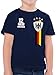 Produktbild Kinder T-Shirt Jungen - 2024 Fussball EM Fanartikel - Germany WM Fan Deutschland - 152 (12/13 Jahre) - Dunkelblau - Tshirt fußball Trikot Shirt Bedrucken em2024 Deutscher Nationalmannschaft