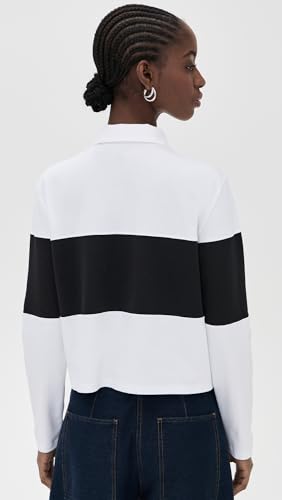 Theory Women's Crop Rugby Striped Tee3