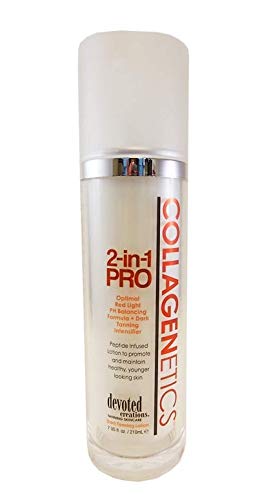 Collagenetics 2 in 1 Pro Red Light Therapy Prep Lotion & Tan Acc