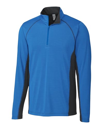 Clique Ice Pique Colorblock Mens Half Zip Tech Pullover