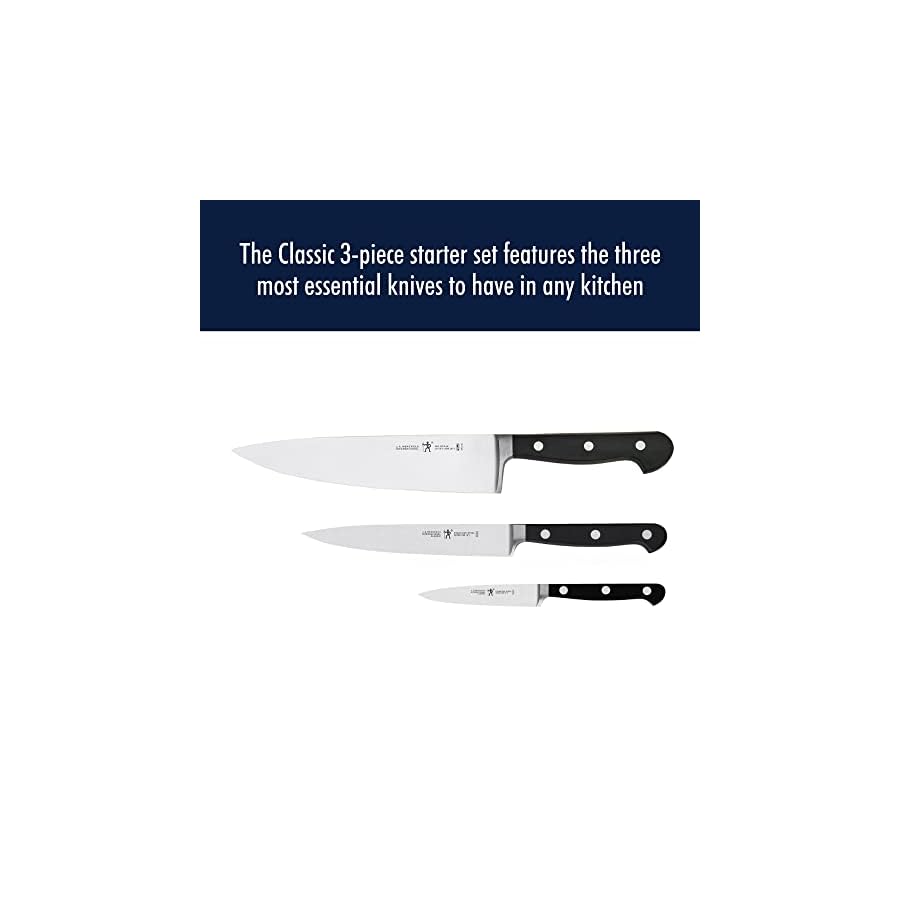 HENCKELS-Classic-Razor-Sharp-3-pc-Knife-Set-German-Engineered-Informed-by-100-Years-of-Mastery HENCKELS Classic Razor-Sharp 3-Piece Kitchen Knife Set, Chef Knife, Paring Knife, Utility Knife, German Engineered Informed by 100+ Years of Mastery, Stainless Steel