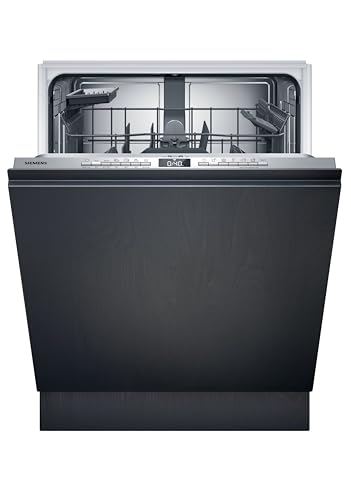Siemens SN63EX27AE, iQ300, Smarter Geschirrspüler 60 cm Vollintegriert, Made in Germany, Besteckkorb, varioSpeed, automatische Türöffnung, hohe Hygieneleistung, automatik Programme, Gebürsteter Stahl