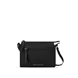 Sherpani Mei, Anti Theft Crossbody Purse, Lightweight Cross Body Bag, Fashion Trio Bag for Women with Metal Hardware (Carbon)