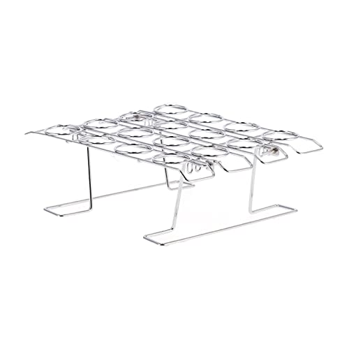 Ice Cream Cone Holder, Waffle Cone Maker 16 Hole Folding Stainless Steel Ice Cream Cone Holder Stand Ice Cream Rack for Baking, Roasting, Cooking and Roasting