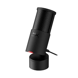 HyperX SoloCast 2, Microfono Usb-C Condensatore per Gaming, Streaming, Podcast, Compatibile Con Pc, Mac e Bracci Filettati, Controllo Con Software Ngenuity, Plug-and-Play, Audio Chiaro, Nero