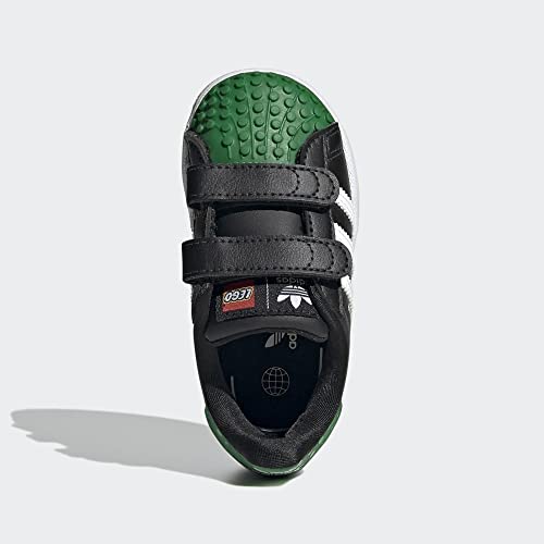 adidas Infant Superstar x Lego Shoes, Black Green4