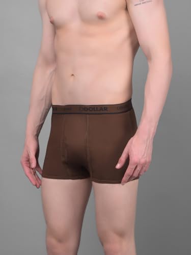 Image of Dollar Lehar Mens Combed Cotton Trunk - Actual Colour May Vary