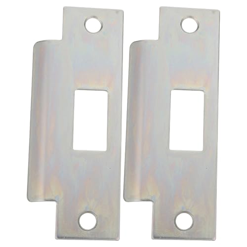 Protector de pestillo para puertas interiores y exteriores SEWACC de metal resistente, 2 piezas 2