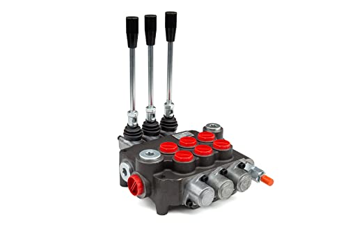 Chief G Series P80 Hydraulic Directional Control Valves - Hydraulic Speed Control Valve - 3 Spool, 21 GPM, 4 Way 3 Pos Spring Center, SAE 10 Inlet and Work Ports, SAE 12 Outlet Ports, 3625 PSI