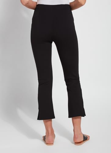 Lyssé Cropped Kick Flare Pants - Ponte Pants and Womens Cropped Pants with Flared Hem and Side Slit2