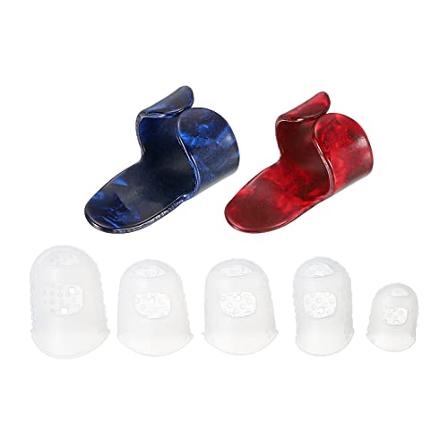 sourcing map Réglable Pouce Médiators Doigt Médiators Instrument Accessoires pour Guitare 1 Set - Les Beatles, Paul McCartney, John Lennon, RIngo Starr, George Harrison sourcing map Réglable Pouce Médiators Doigt Médiators Instrument Accessoires pour Guitare 1 Set