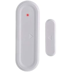Mengshen Sensor De Contacto De La Ventana De La Puerta - Funciona con Sirena, Alarma, Receptor De Timbre Inalámbrico