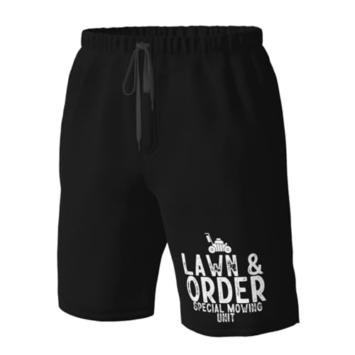 Lawn Order Special Mowing Unit Men's Casual Board Shorts - Swim Trunks Fit Hawaii Beach Short Bathing Suits, 5