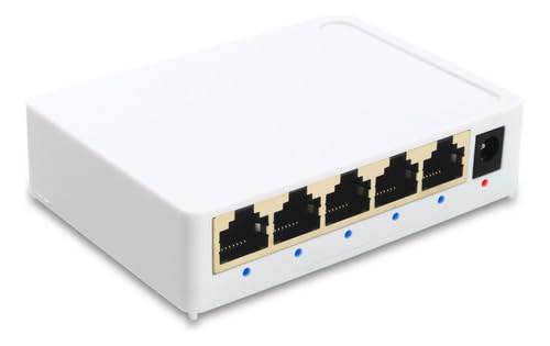 Switch de Rede 5 Portas Hub Para Internet Lan Rede Fast Rj45 Velocidade 10/100/1000