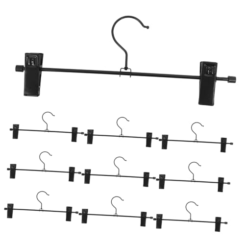 Cabilock Metal Hanger Clips for Pants Skirts 10 Rotating Hooks Space-Saving Stylish Organization