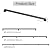 8FT Stair Railings Indoor, Black Iron Railings for Stairs, Industrial Handrail Wall Mounted, Hand Railing for Stairs Indoor 500lbs Load Capacity, Sturdy Stair Railing for Loft Porch Deck, 3 Sections