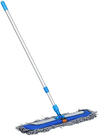 Roots EZE Clean Wet & Dry Mop - Lightweight Multipurpose Cleaning Mops with Adjustable Aluminium Handle Perfect for Home and Commercial use - 75 CM - Blue