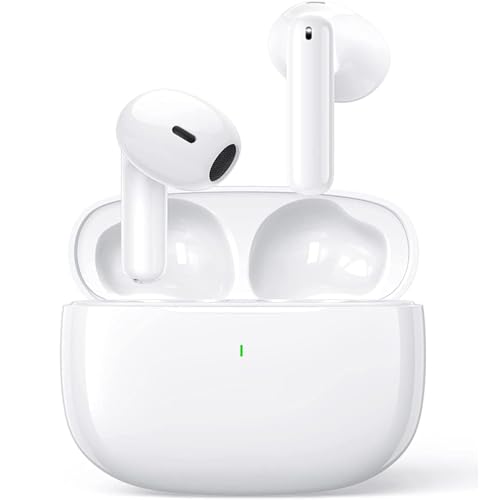 Wireless Earbuds, Bluetooth 5.3 Headphones In Ear with Charging Case, HiFi Stereo Deep Bass, Touch Control, Easy-Pairing,IP7 Waterproof, Noise Cancellation Built-in Mic, Earphones for iPhone, Android