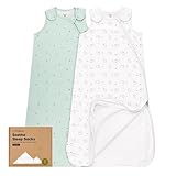 KeaBabies 2-Pack Organic Baby Sleep Sacks