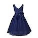 iEFiEL Kids Wedding Flower Girl Short Dress Junior Bridesmaid Chiffon Gown Halloween Costume