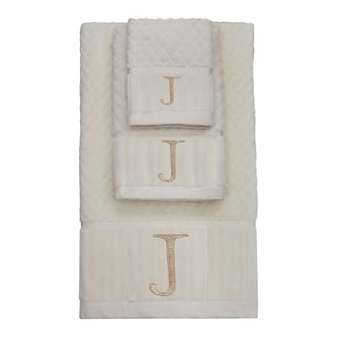 COTTON CRAFT Monogrammed Towel Set Cover