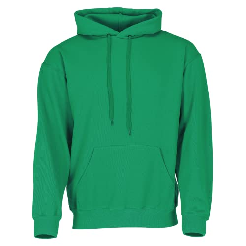 Fruit of the Loom Men's Hooded Pullover Sweatshirt, Kelly Green, Small (Brand Size: 44/46)