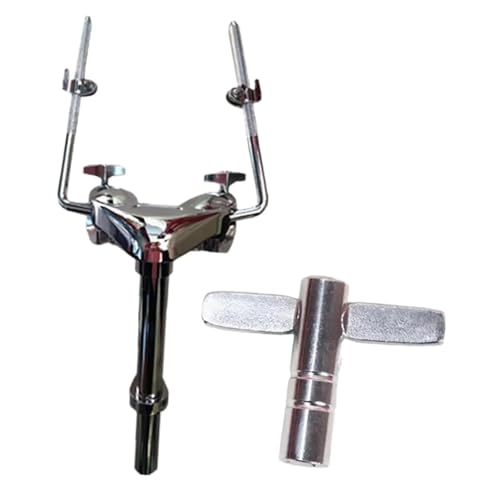 Soporte para doble tom, aluminio liviano resistente miniatura 3
