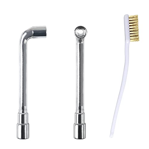 ATNSINC 6mm 7mm L-Shaped Hexagonal Wrench Tool for Fixed Mk8 Ender 3 Brass Nozzle Included Copper Wire Toothbrush 3D Pri