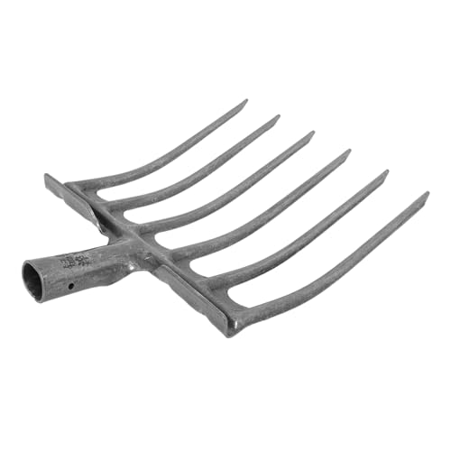 VANZACK Fourche Acier Robuste Outil de Jardinage Multifonctionnel pour Ameublir Sol 4 Dents Labourage des Cultures
