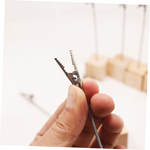 Hoement 12 Pçs Titular Do Cartão De Visita Números De Mesa De Casamento Fotos De Escritório Clipe De