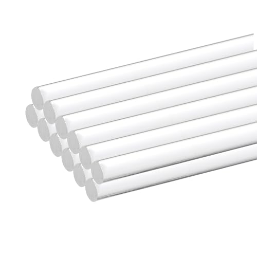 Image of MECCANIXITY 12pcs Acrylic Round Rods 3 /16 inch x 12 inch Clear Acrylic Dowel Rods Sticks Plastic Sticks Strip for DIY Crafts Lighting Gardening Decoration - 5mm x 300mm