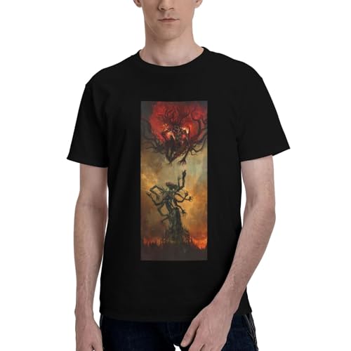 Youth Dads Crew Neck T Shirt Short Sleeve Clothing for Blood borne Tshirts,Breathable tee2