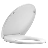 cuvette wc leroy merlin ✔️ Design Universel et Élégant – S'adapte à la majorité des cuvettes rondes standard, avec une finition blanche moderne qui s’intègre dans tout type de décor.